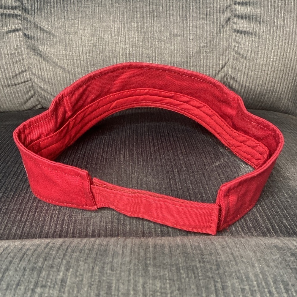 Wendy’s Visor Hat RedWhite One Size - Picture 3 of 6